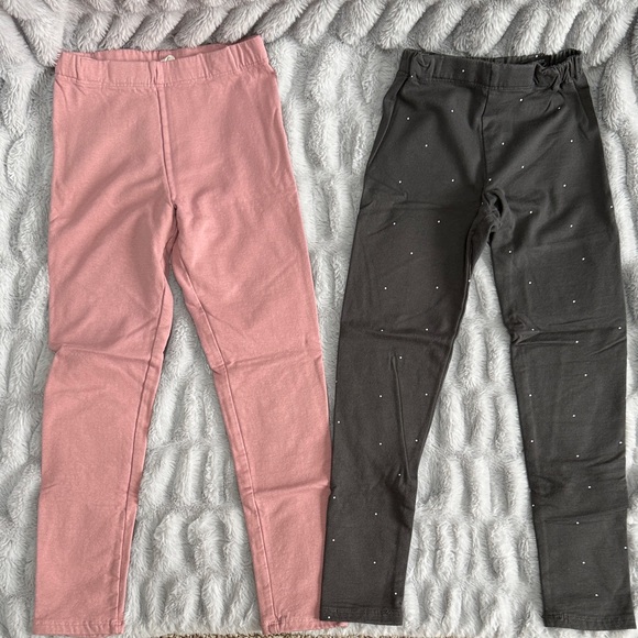 H&M Other - H&M Kids Pink and Gray Leggings